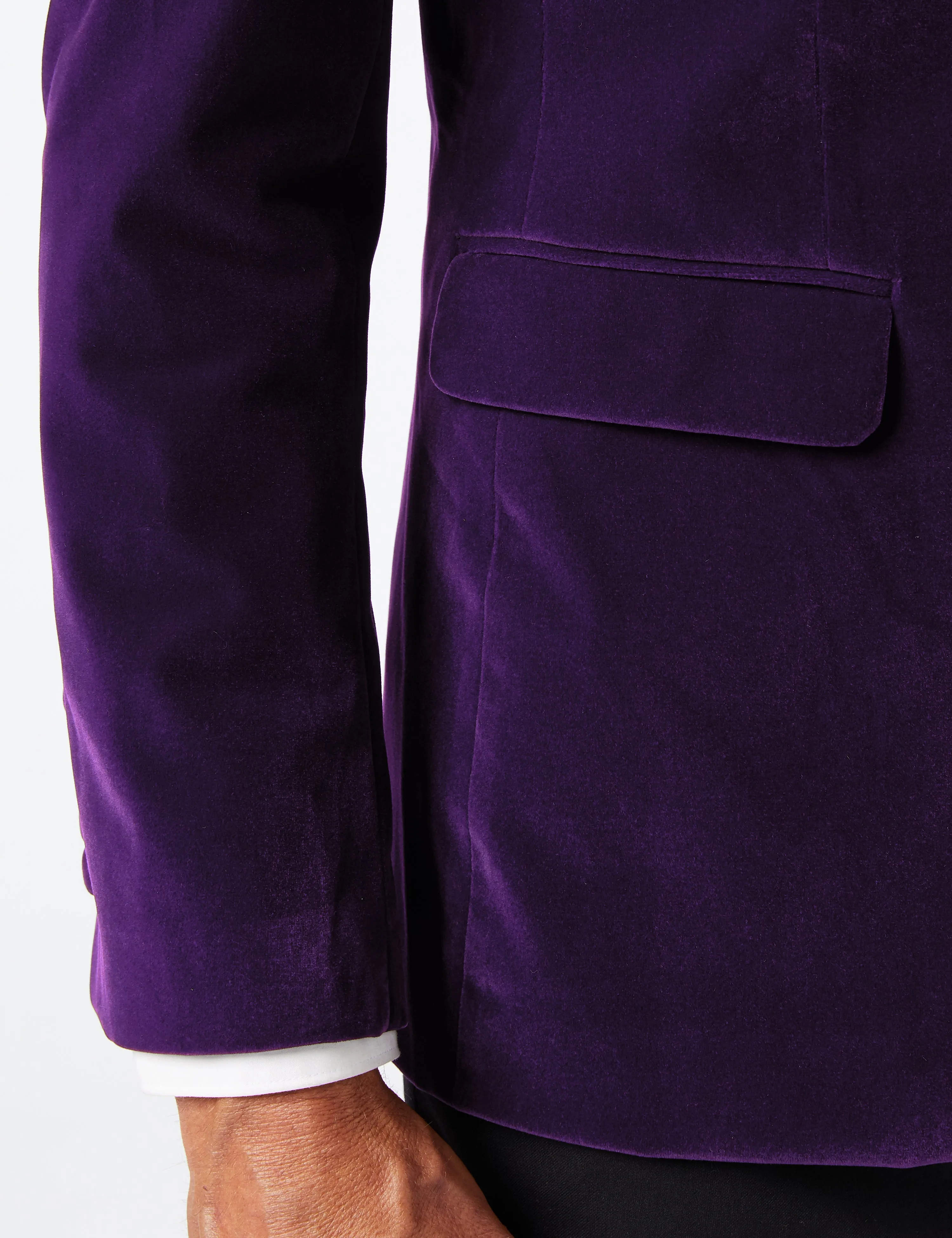 GARY- PURPLE VELVET BLAZER