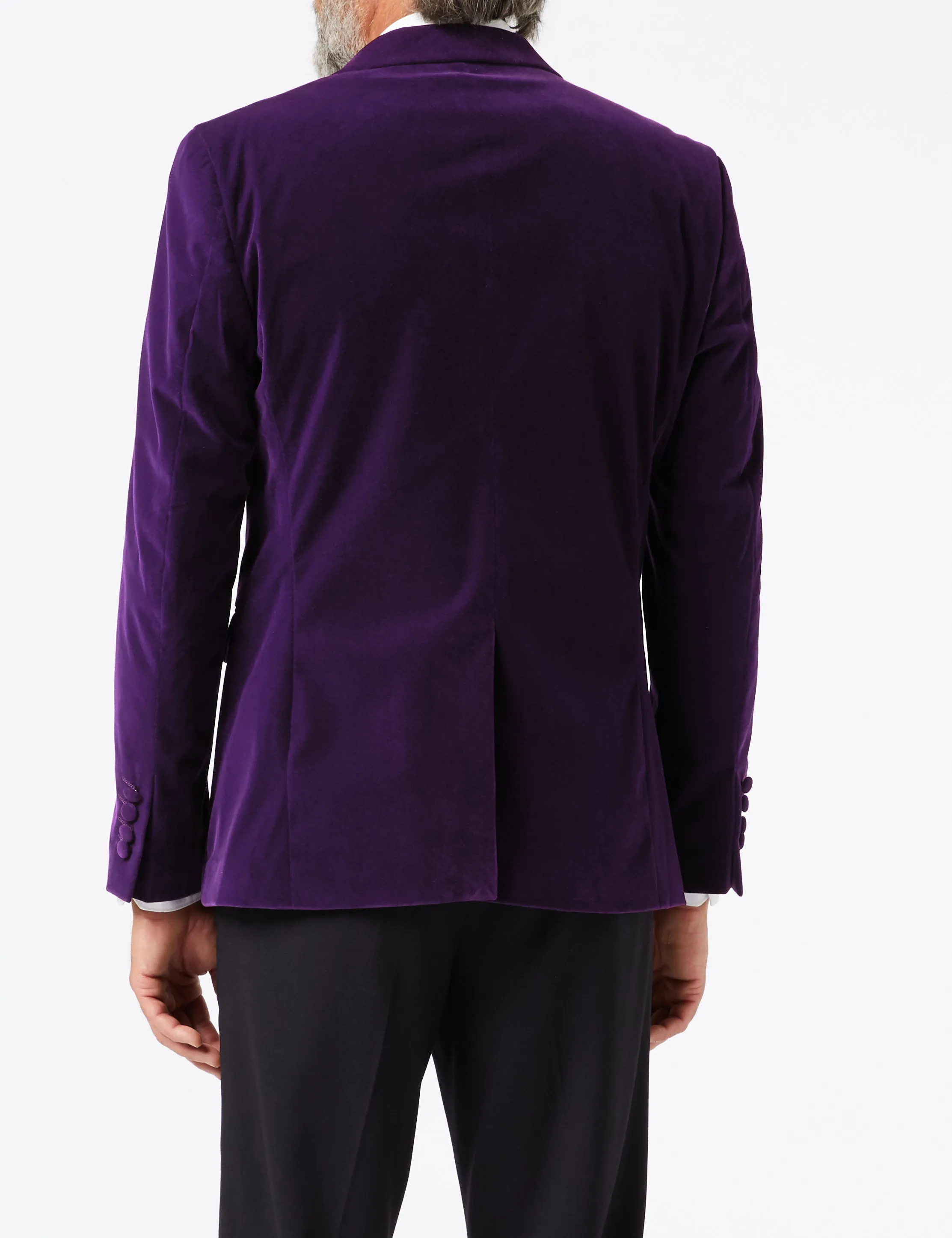 GARY- PURPLE VELVET BLAZER