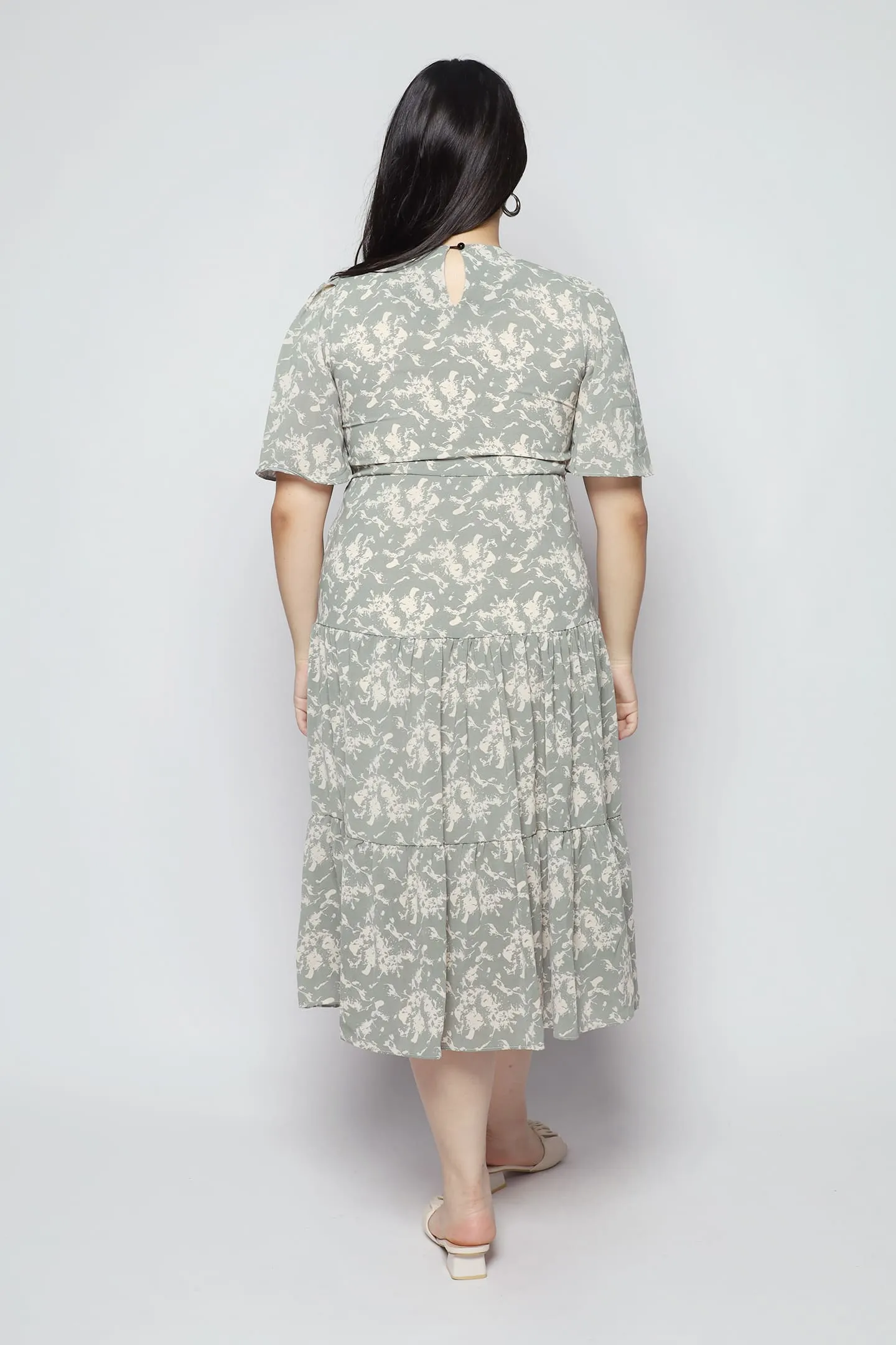 Gina Dress in Green Meadow