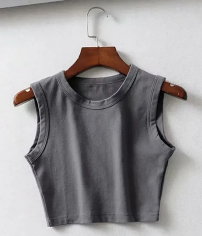 Girl's Sleeveless Crop Top