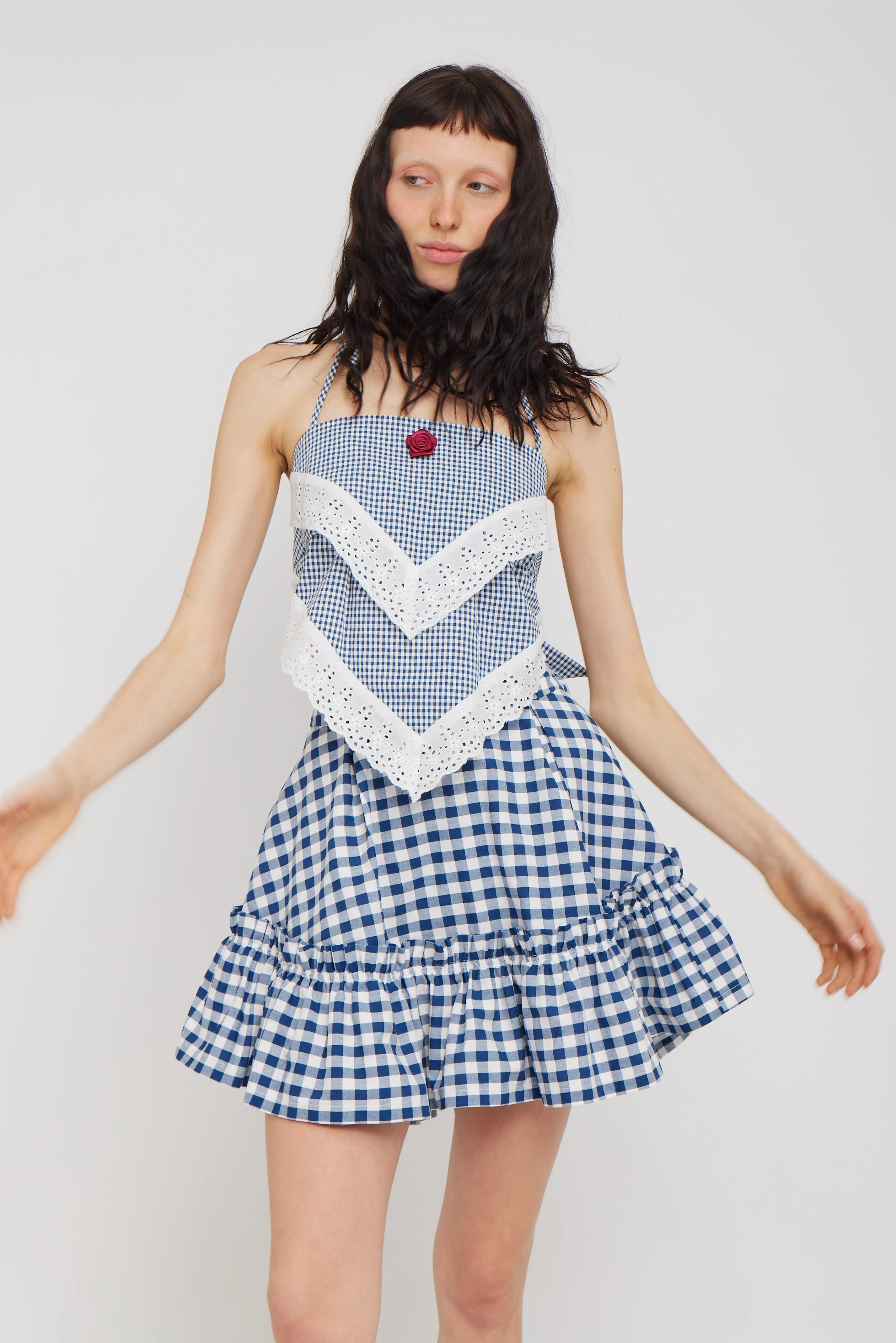 Handkerchief Top Petite Gingham