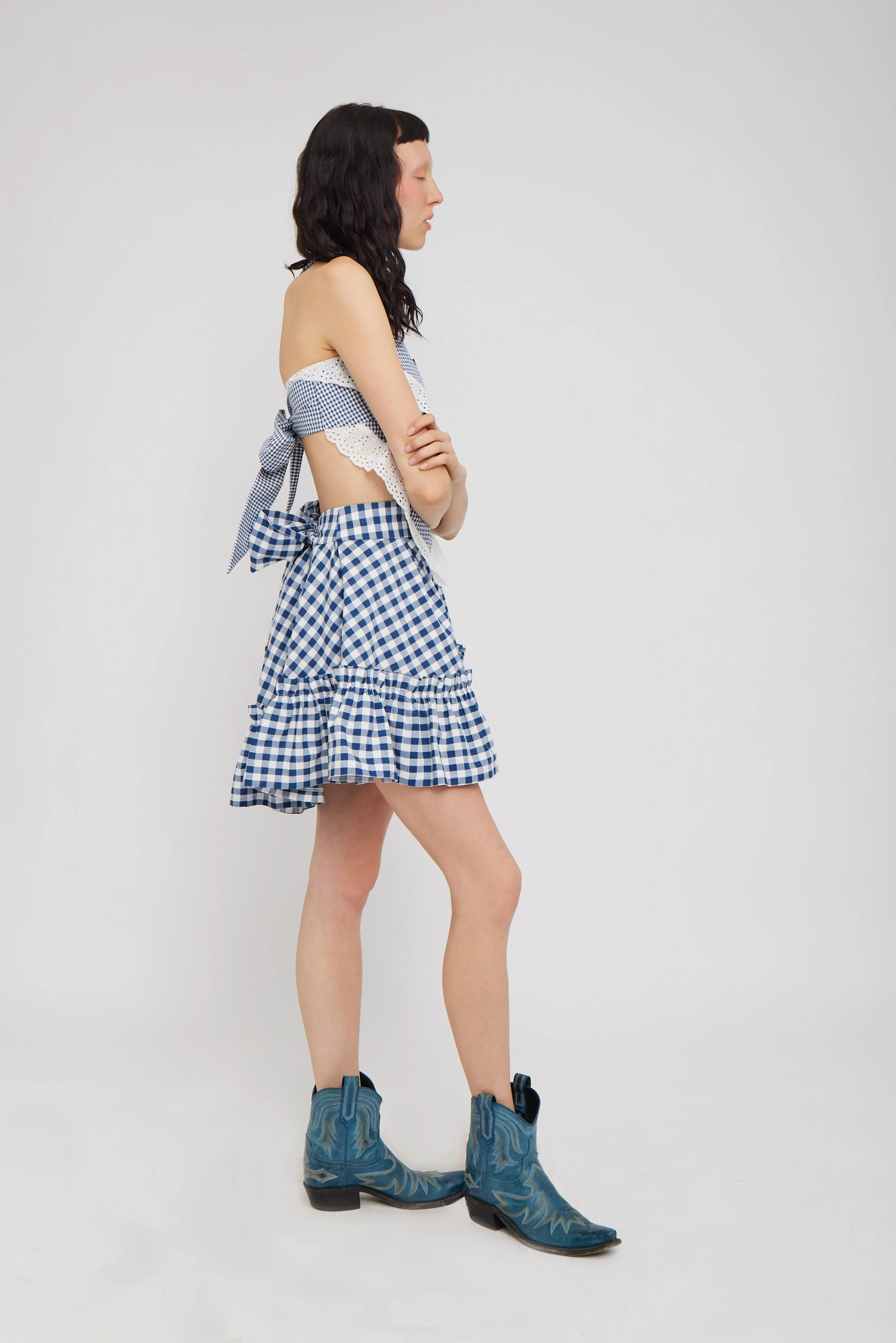 Handkerchief Top Petite Gingham