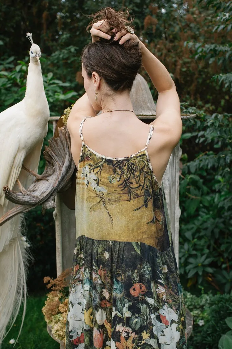 I Dream In Flowers Boheme Slip Dress