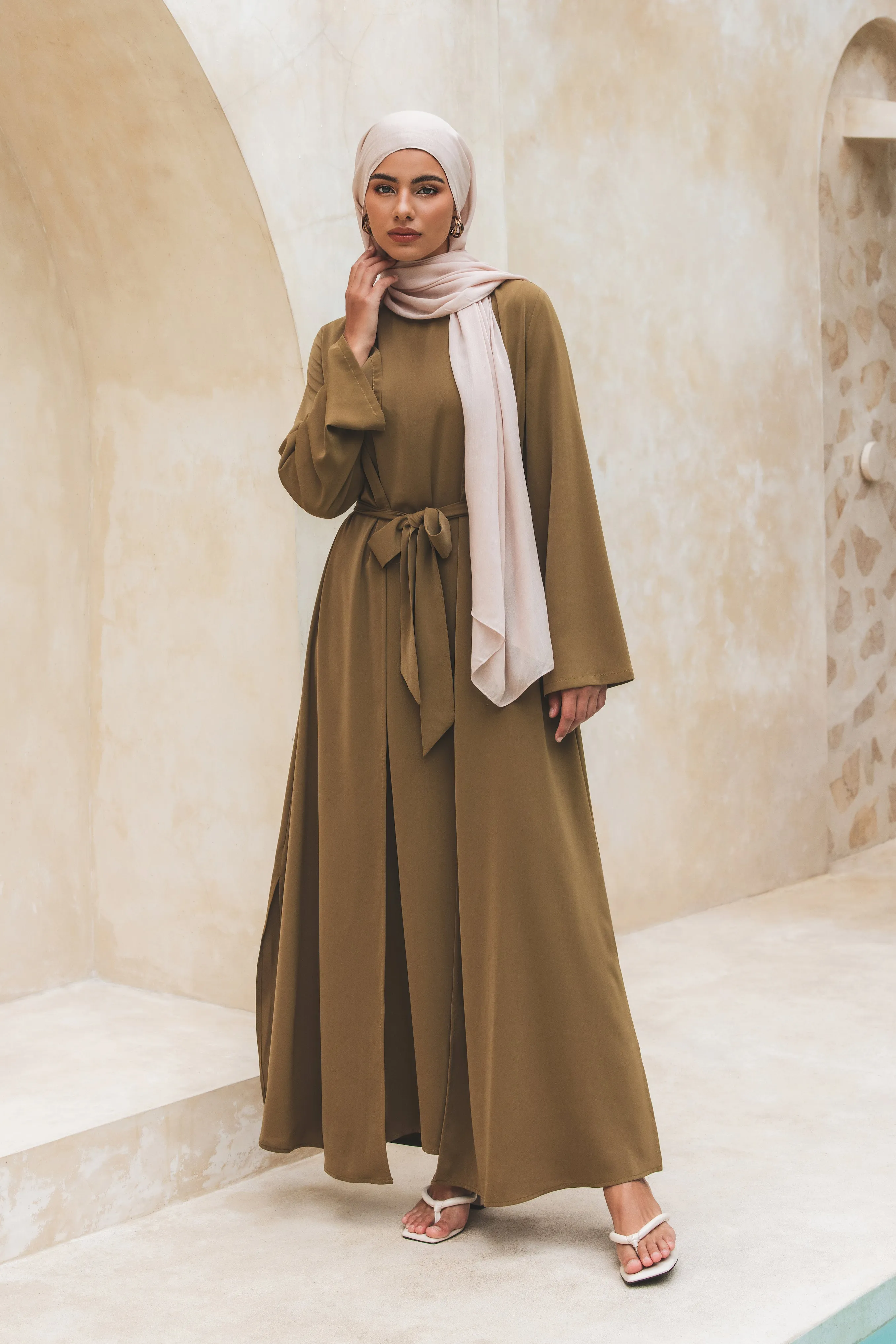 Jana Abaya Set - Citris Green