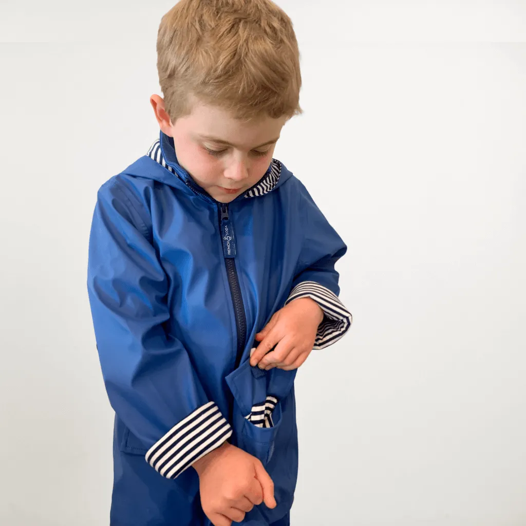 Kids' Blue Raincoat - No Returns - 10 Years Only