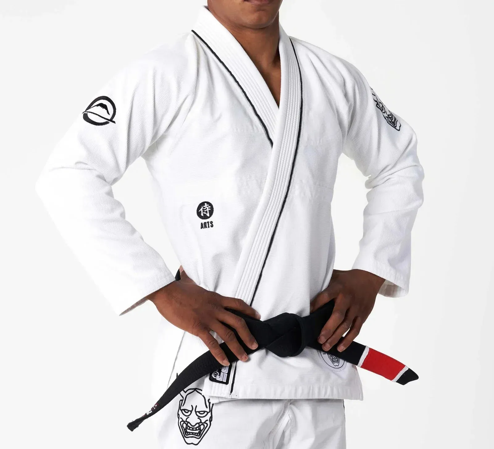 Kimono Brazilian Jiu Jitsu FUJI Suparaito BJJ Gi Dark Arts Edition - Alb