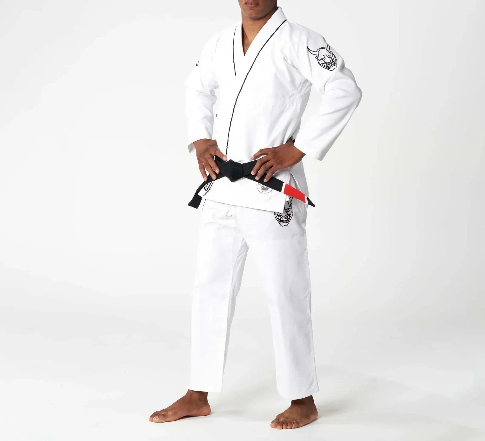 Kimono Brazilian Jiu Jitsu FUJI Suparaito BJJ Gi Dark Arts Edition - Alb