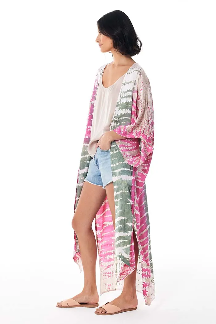 Koa Kimono // Pink Flash Reef Wash