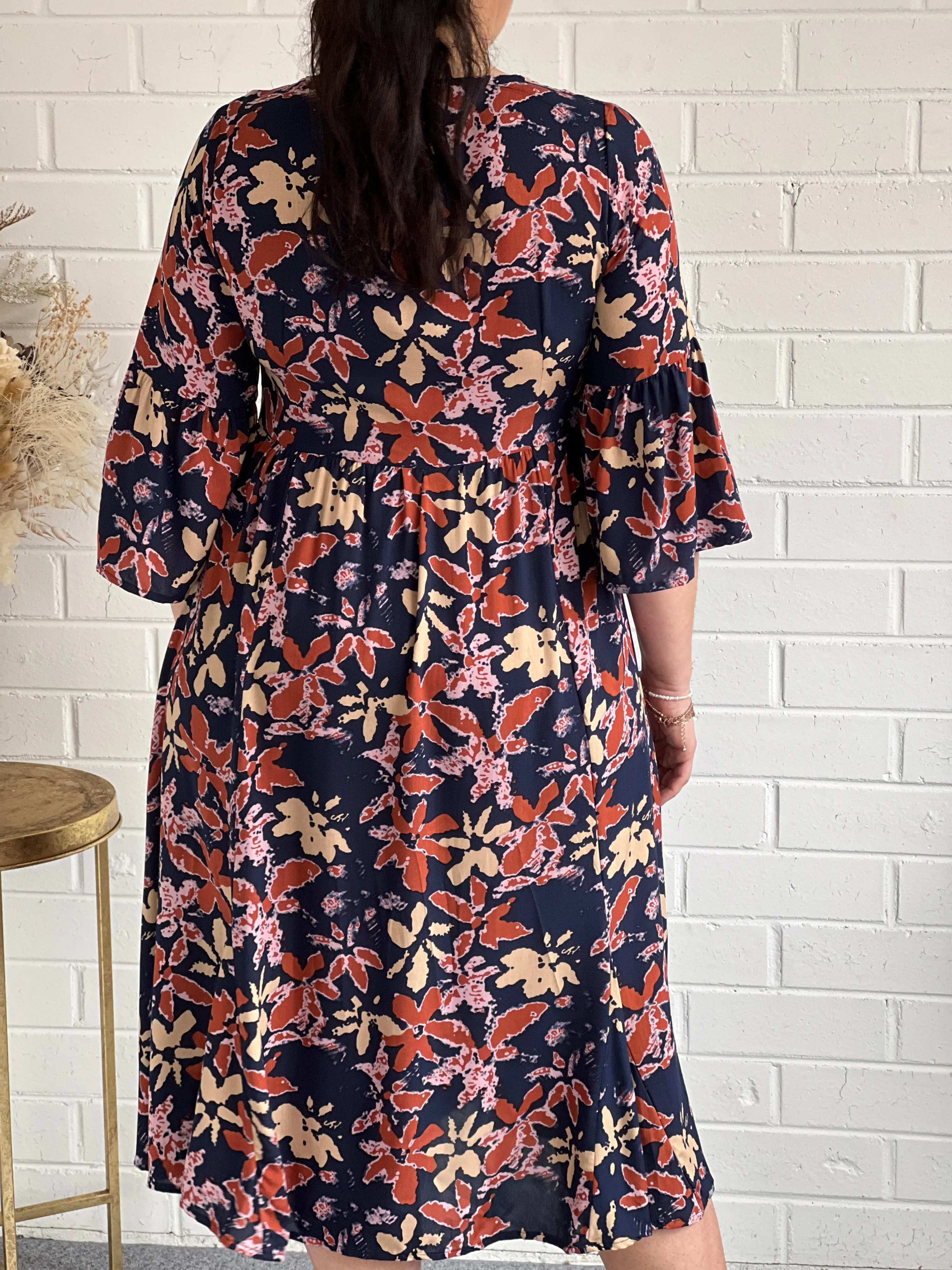 Kora Night Floral Dress