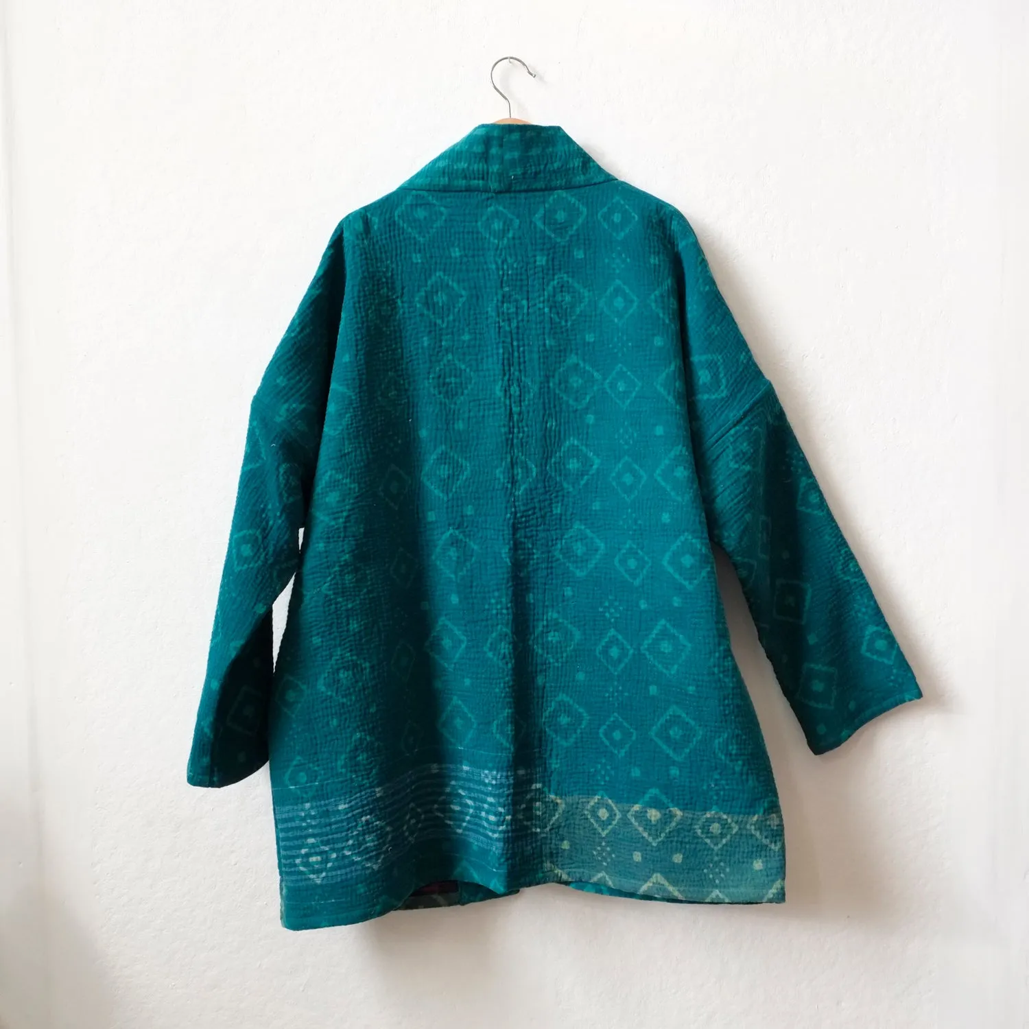 L Turquoise Diamond Norah Jacket LL024