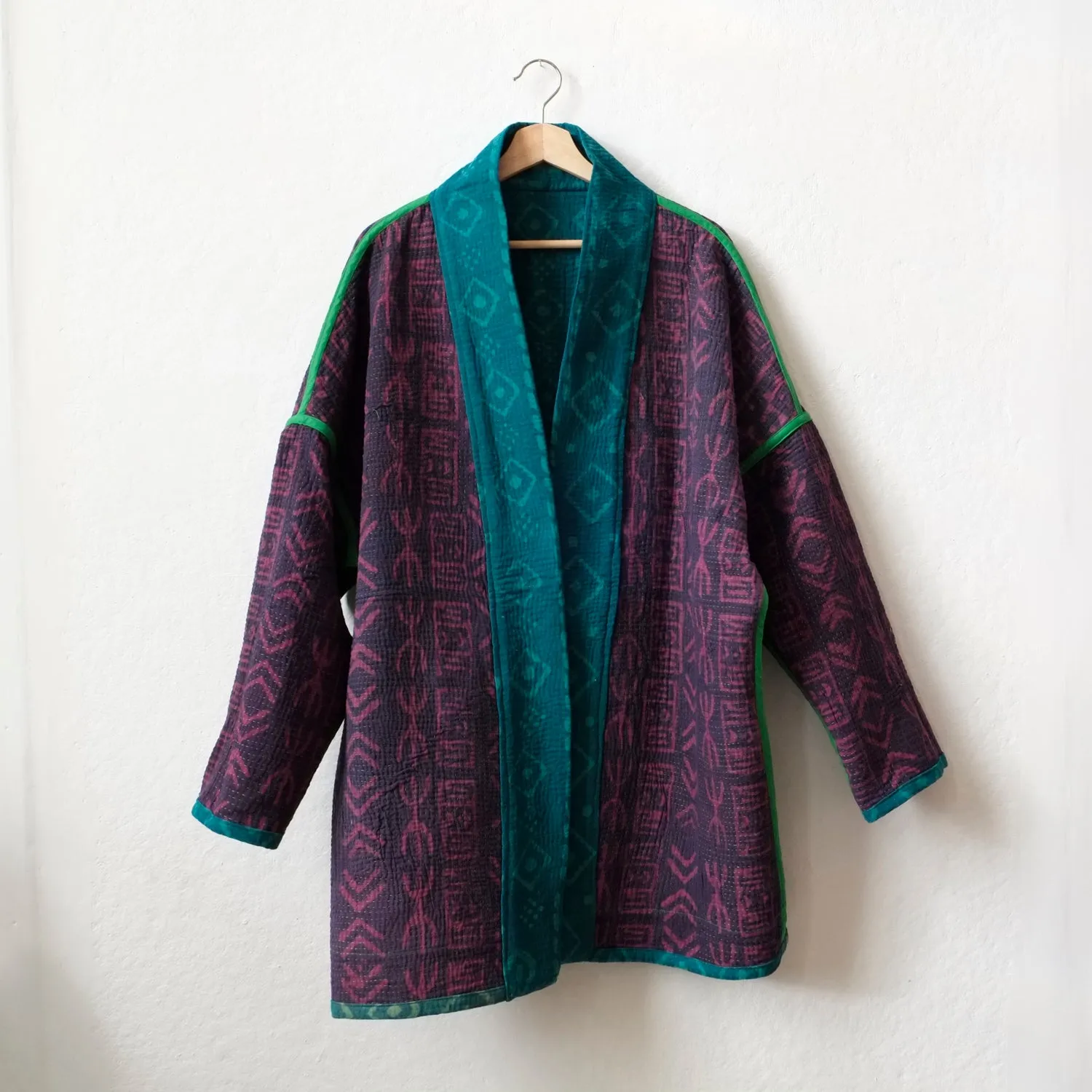 L Turquoise Diamond Norah Jacket LL024