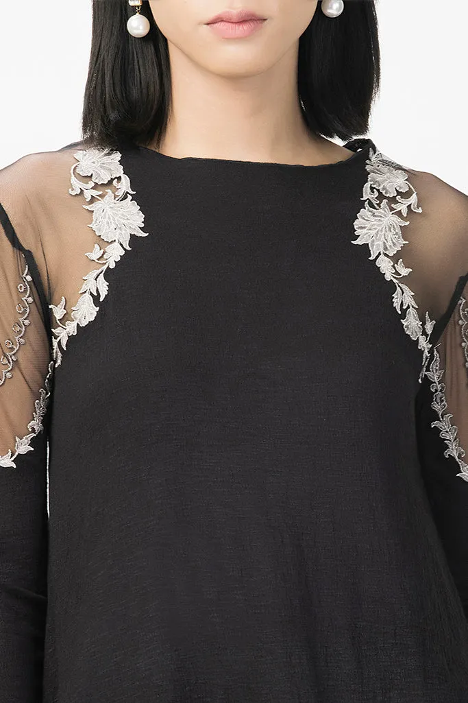 Lace Shoulder Top