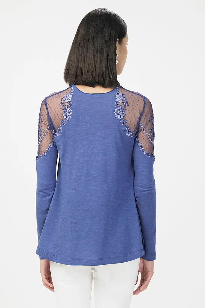 Lace Shoulder Top