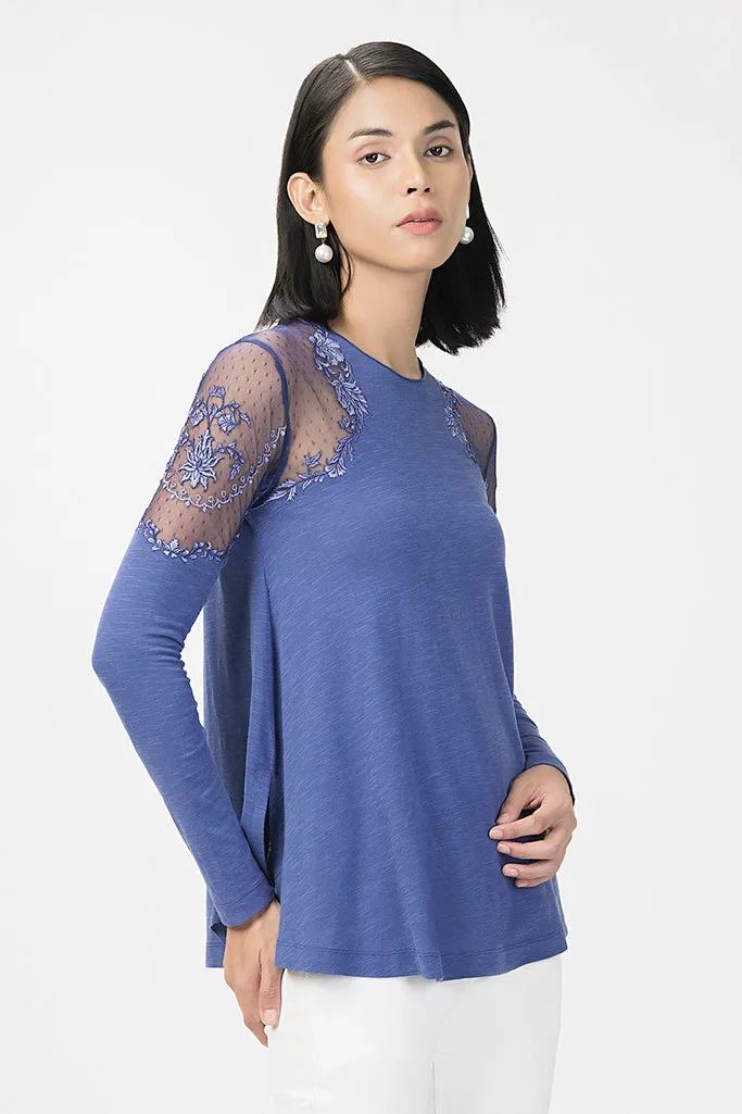 Lace Shoulder Top