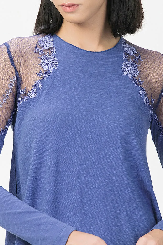 Lace Shoulder Top