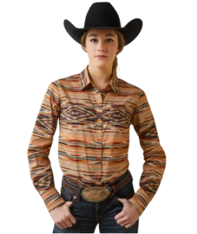 Ladies Ariat Wrinkle Resistant Sunset Saltillo Long Sleeve Shirt - 10046704