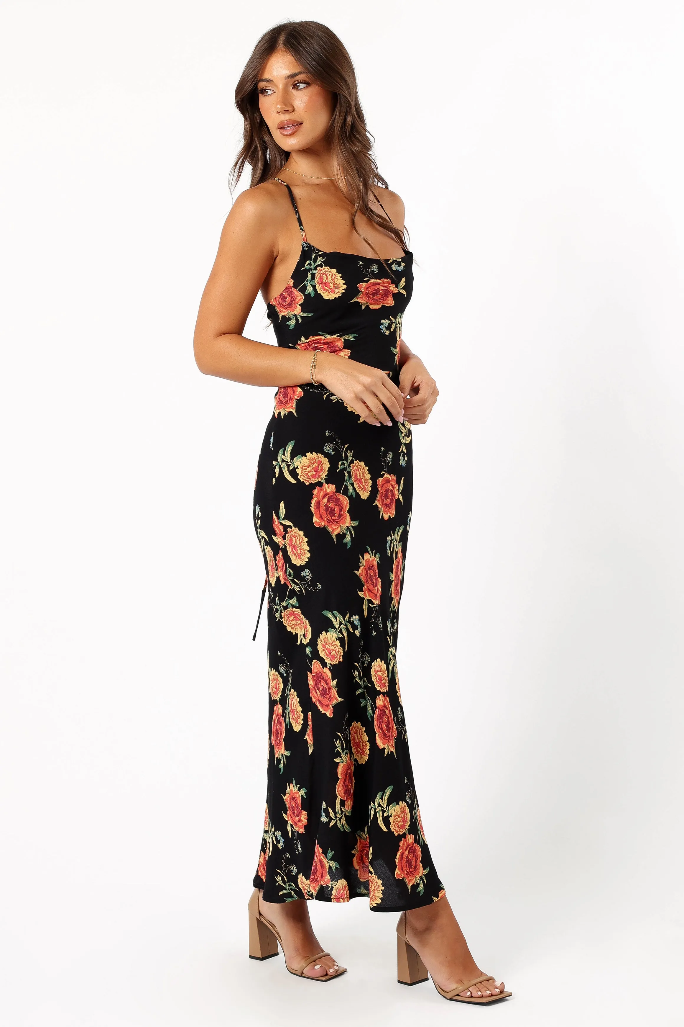 Landry Midi Slip Dress - Sunset Floral