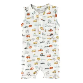 LouLou Lollipop Short Romper - Camper Vans