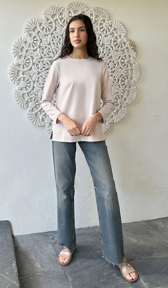 Lyla Everyday Tailored Shell Top - Cream