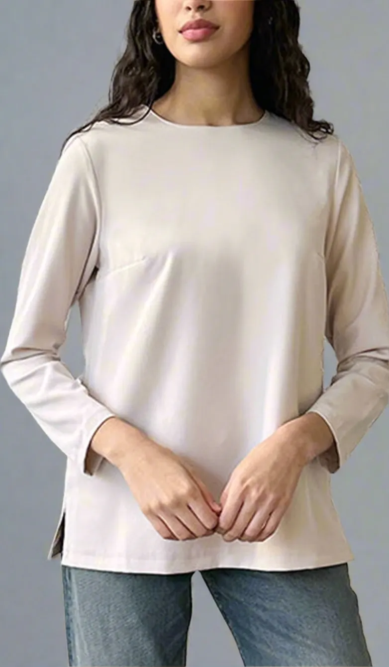 Lyla Everyday Tailored Shell Top - Cream