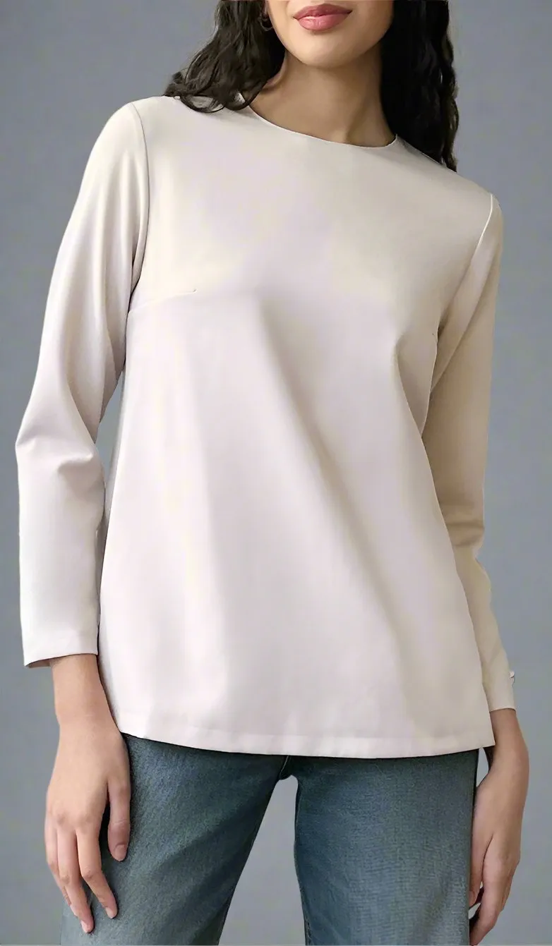 Lyla Everyday Tailored Shell Top - Cream