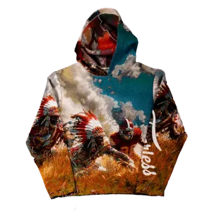 MAJESTIC Warfare Tapestry Graphic Hoodie