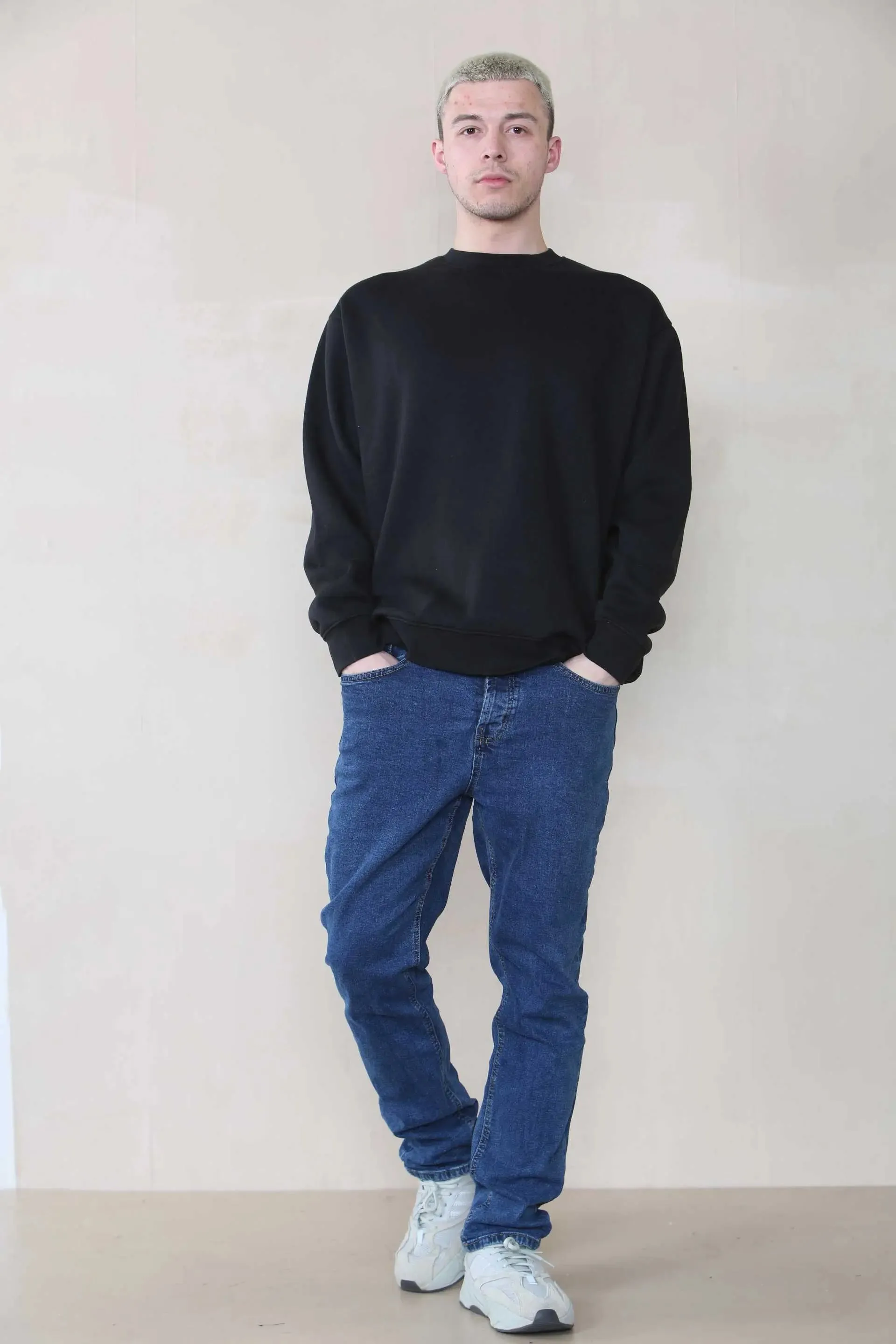 Man Oversized Crew Neck Sweatshirt