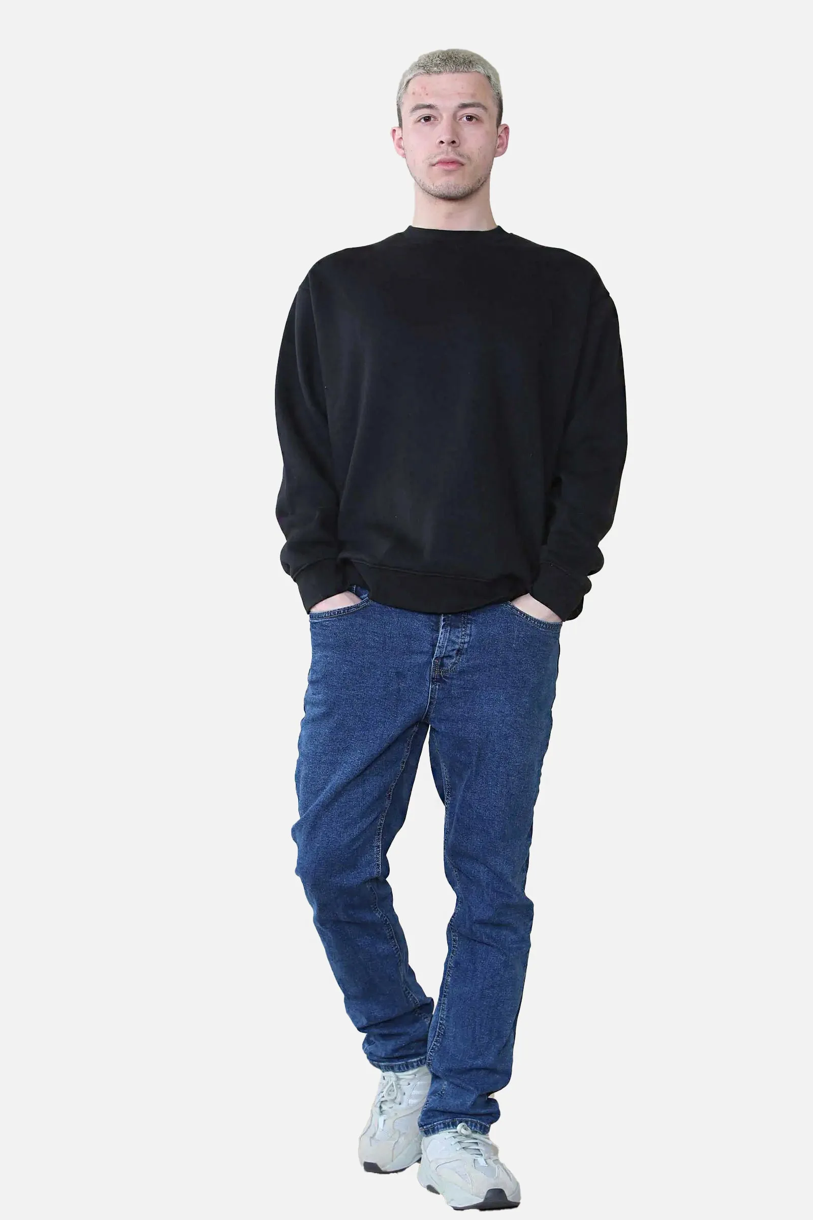 Man Oversized Crew Neck Sweatshirt