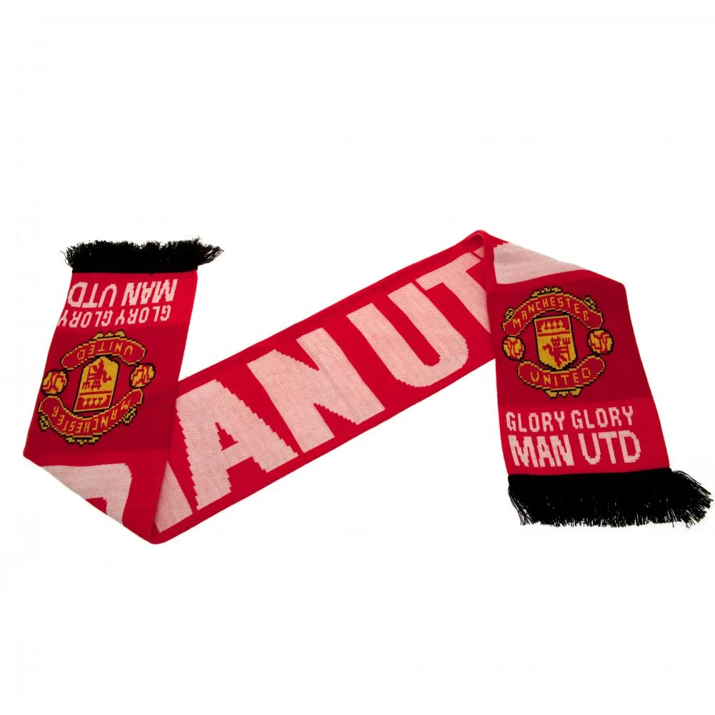 Manchester United FC Scarf GG - Glory Glory Man Utd