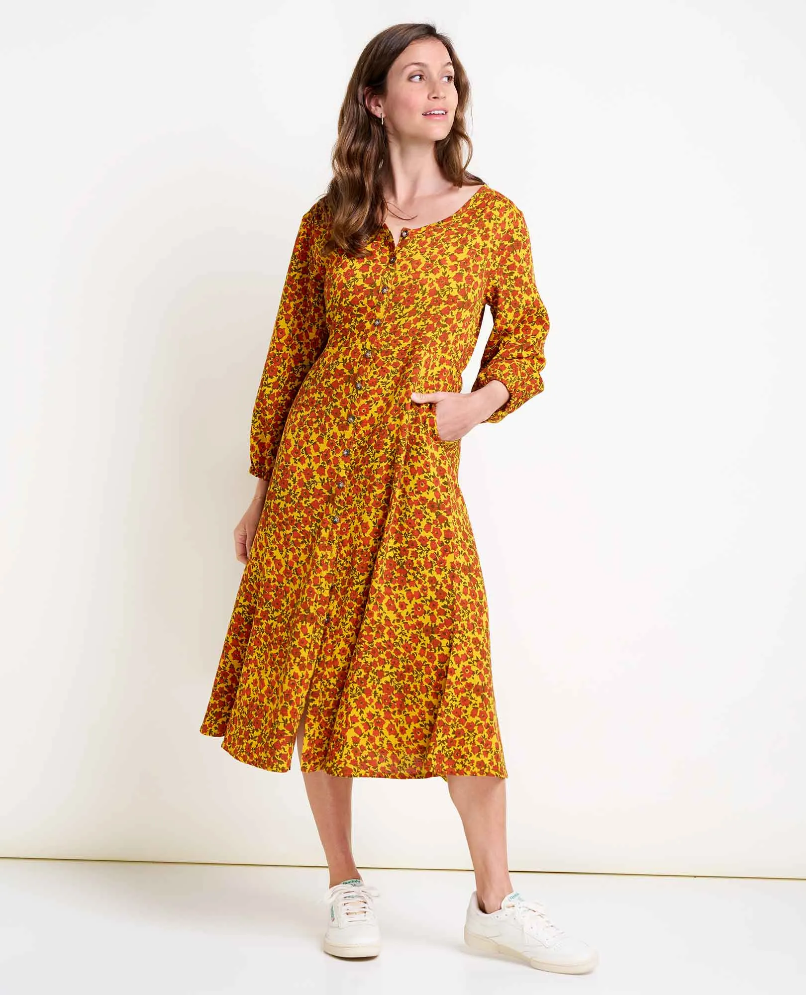 Manzana Paneled Midi Dress