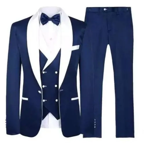 Men wear  three pieces custom made suit