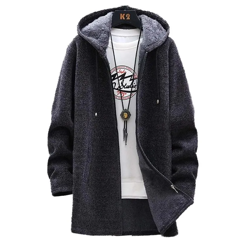 MEN'S PRINTED HOODED FLEECE JACKET 33172259YM