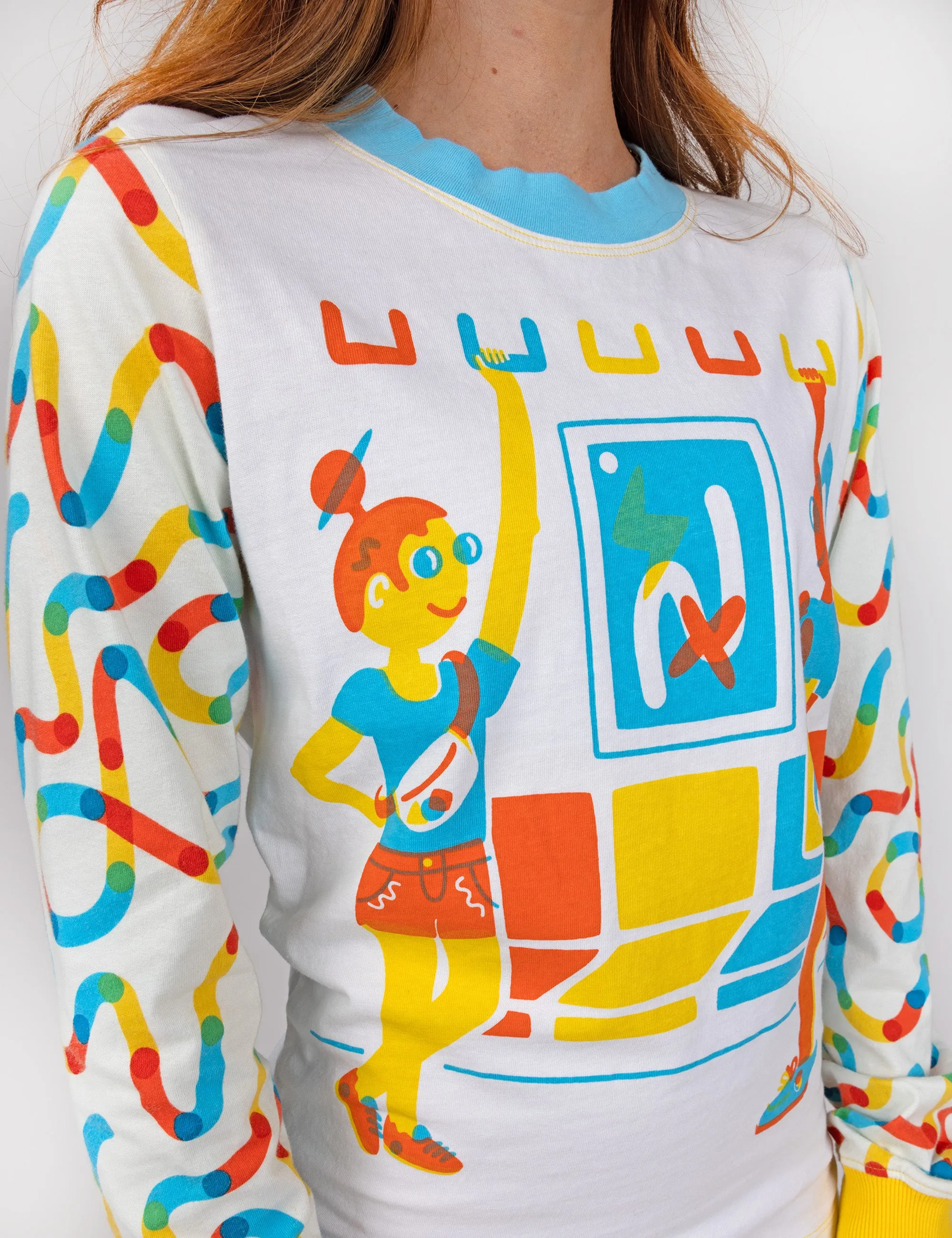 Metro Map Long Sleeve Graphic Tee