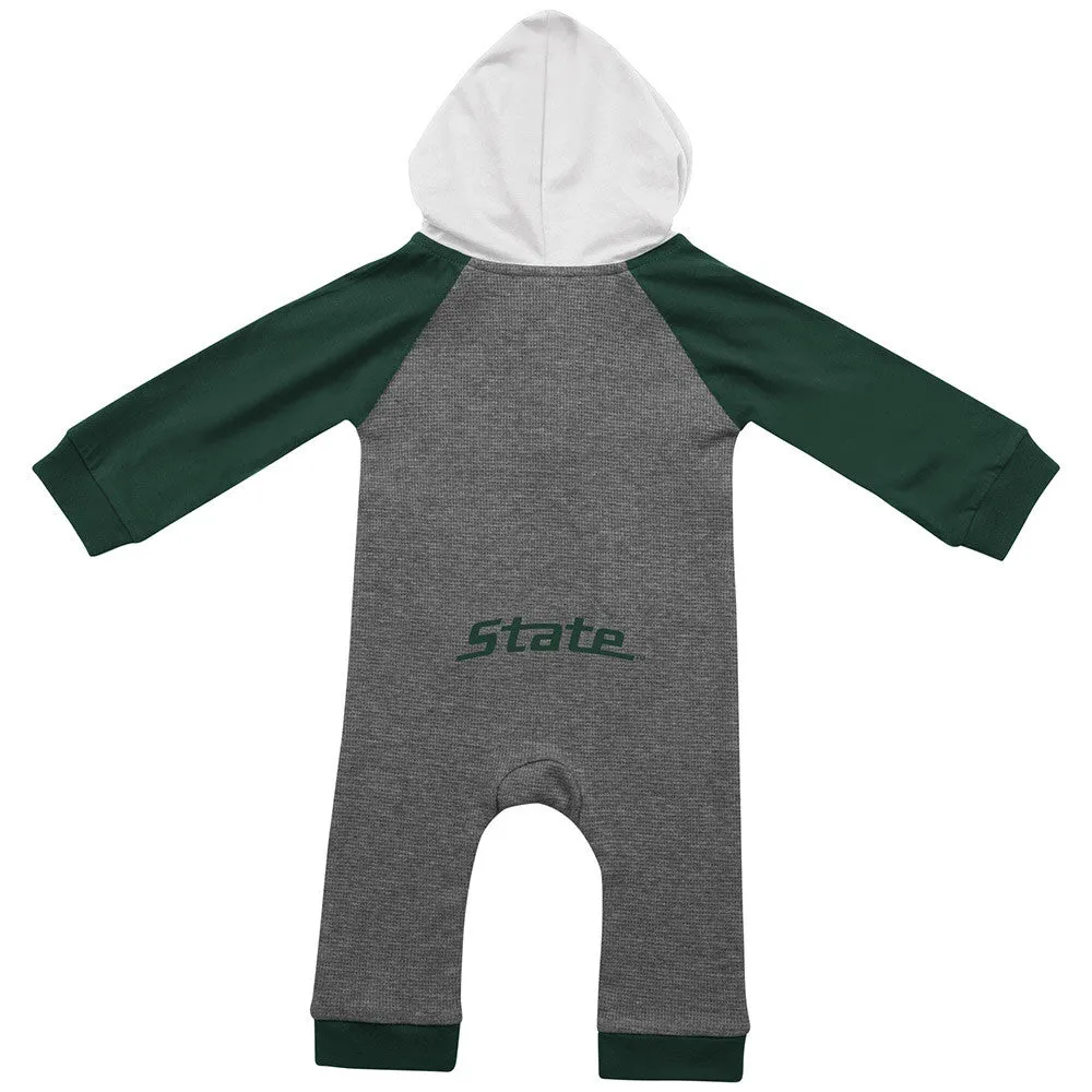 Michigan State Thermal Hooded Romper