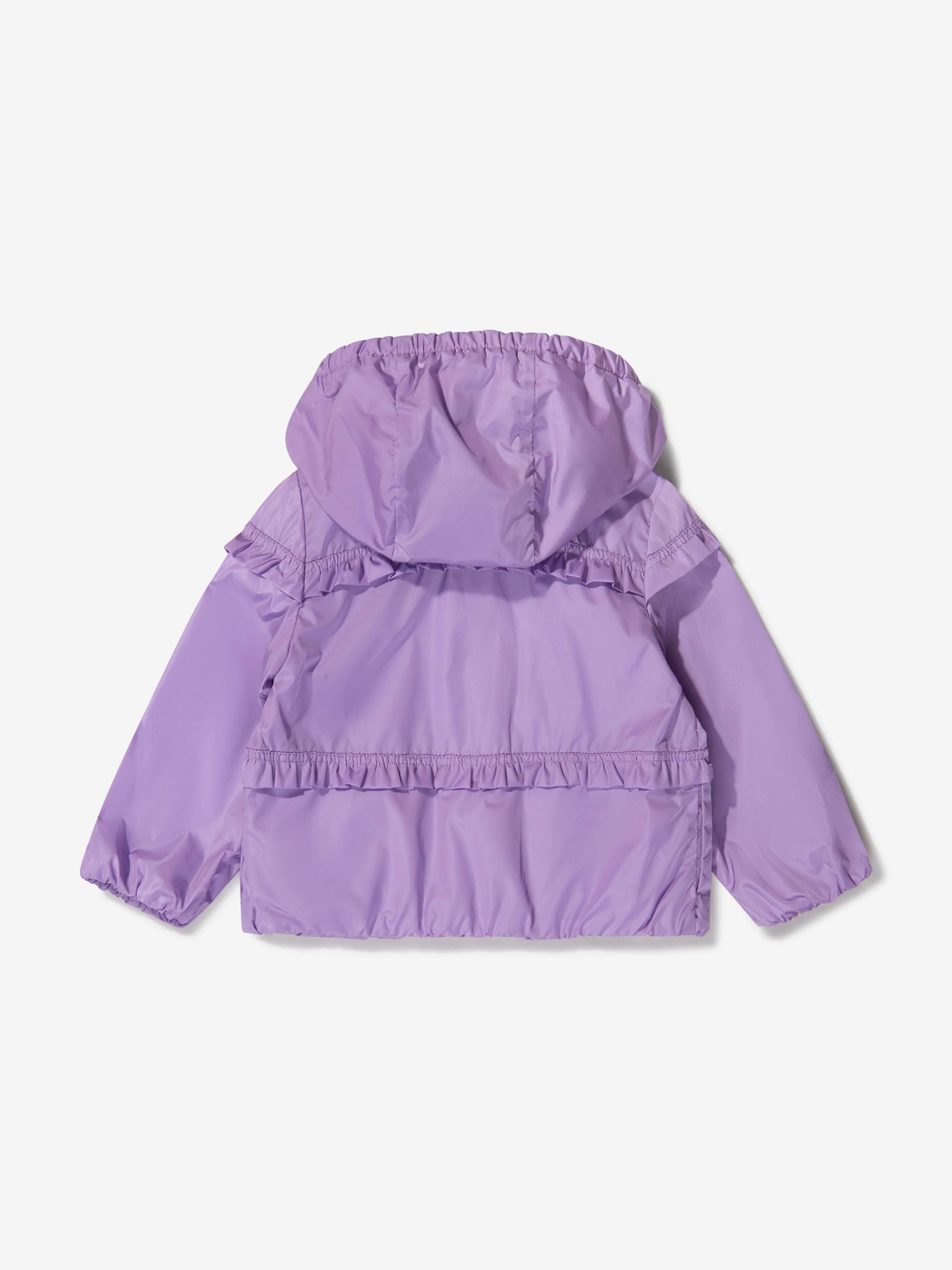 Moncler Enfant Baby Girls Ruffle Trim Hooded Hiti Jacket