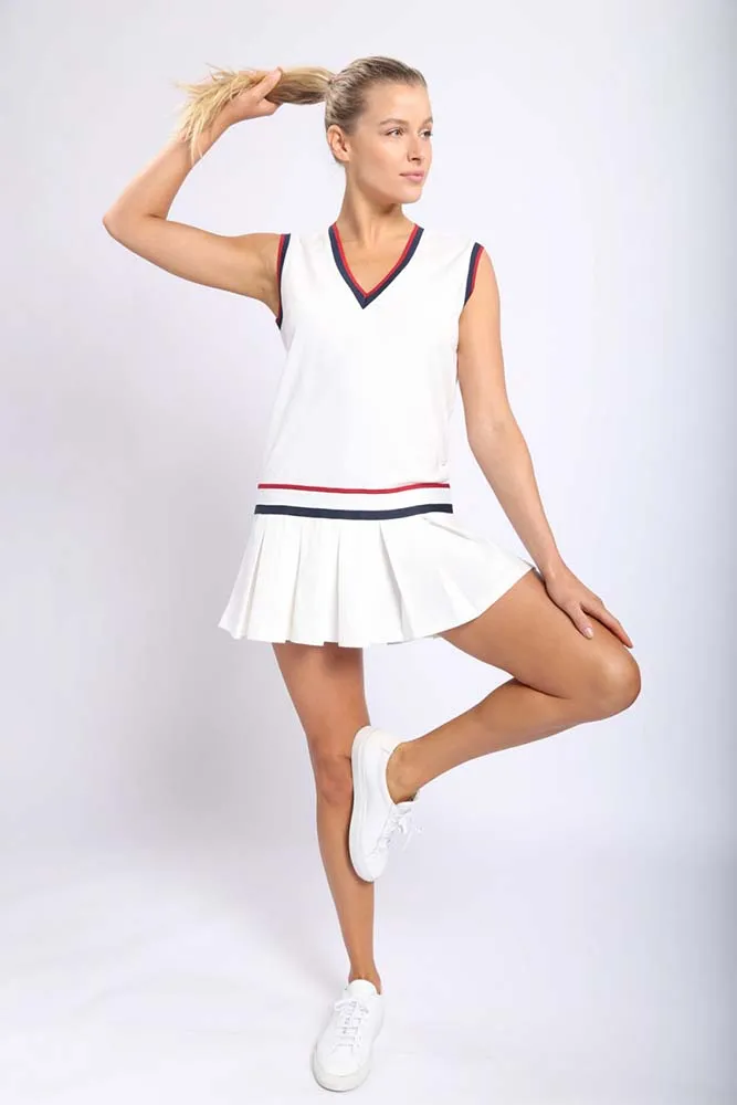 Mono B V-Neck Cotton Tennis Dress