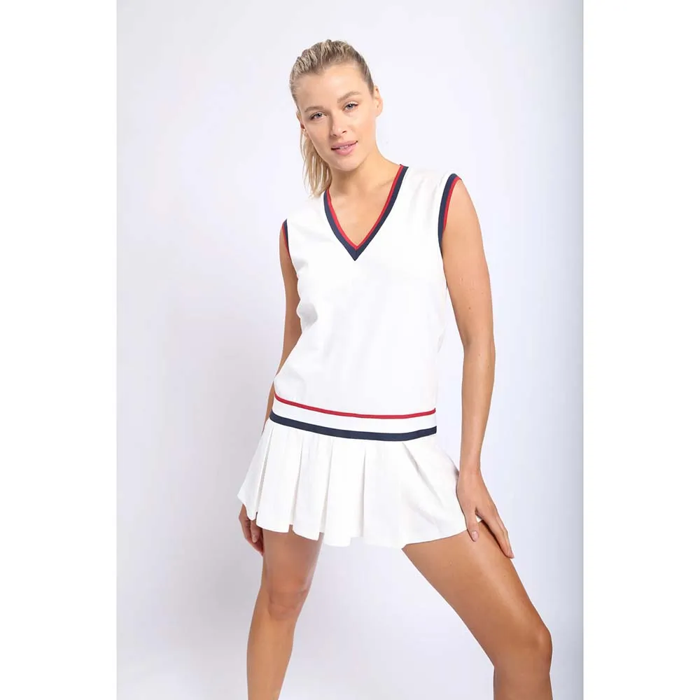 Mono B V-Neck Cotton Tennis Dress