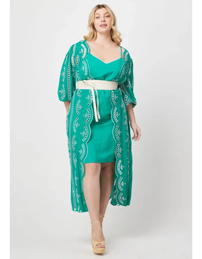 Morgan Placement Dress Bay Green