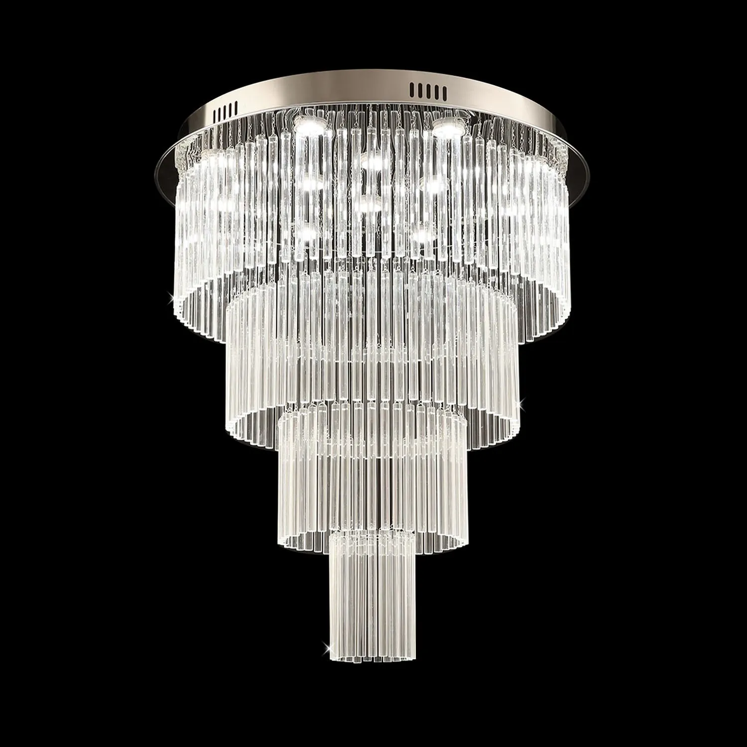 Multi Layers Round Raindrop Chandelier - Ceiling Light