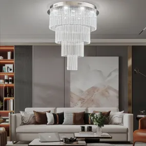 Multi Layers Round Raindrop Chandelier