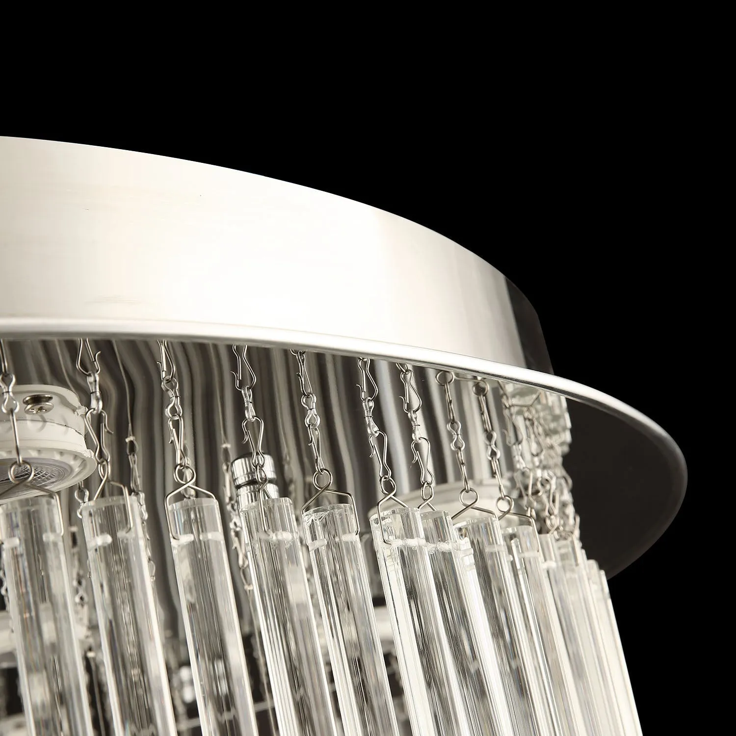 Multi Layers Round Raindrop Chandelier