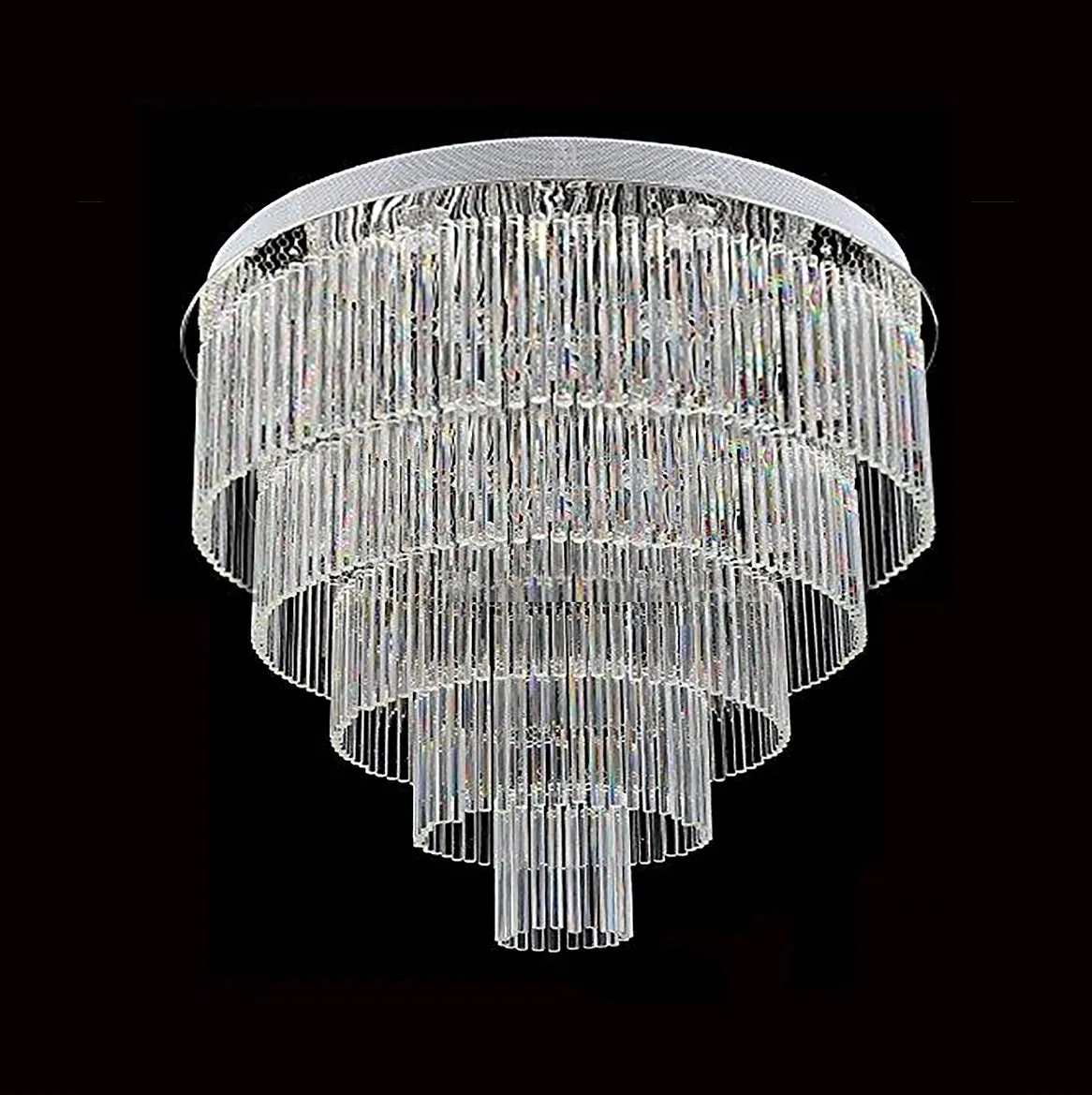 Multi Layers Round Raindrop Chandelier