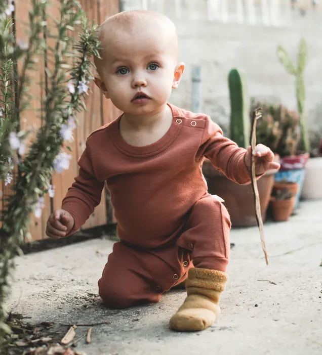 Nui Organics Merino Thermal Romper