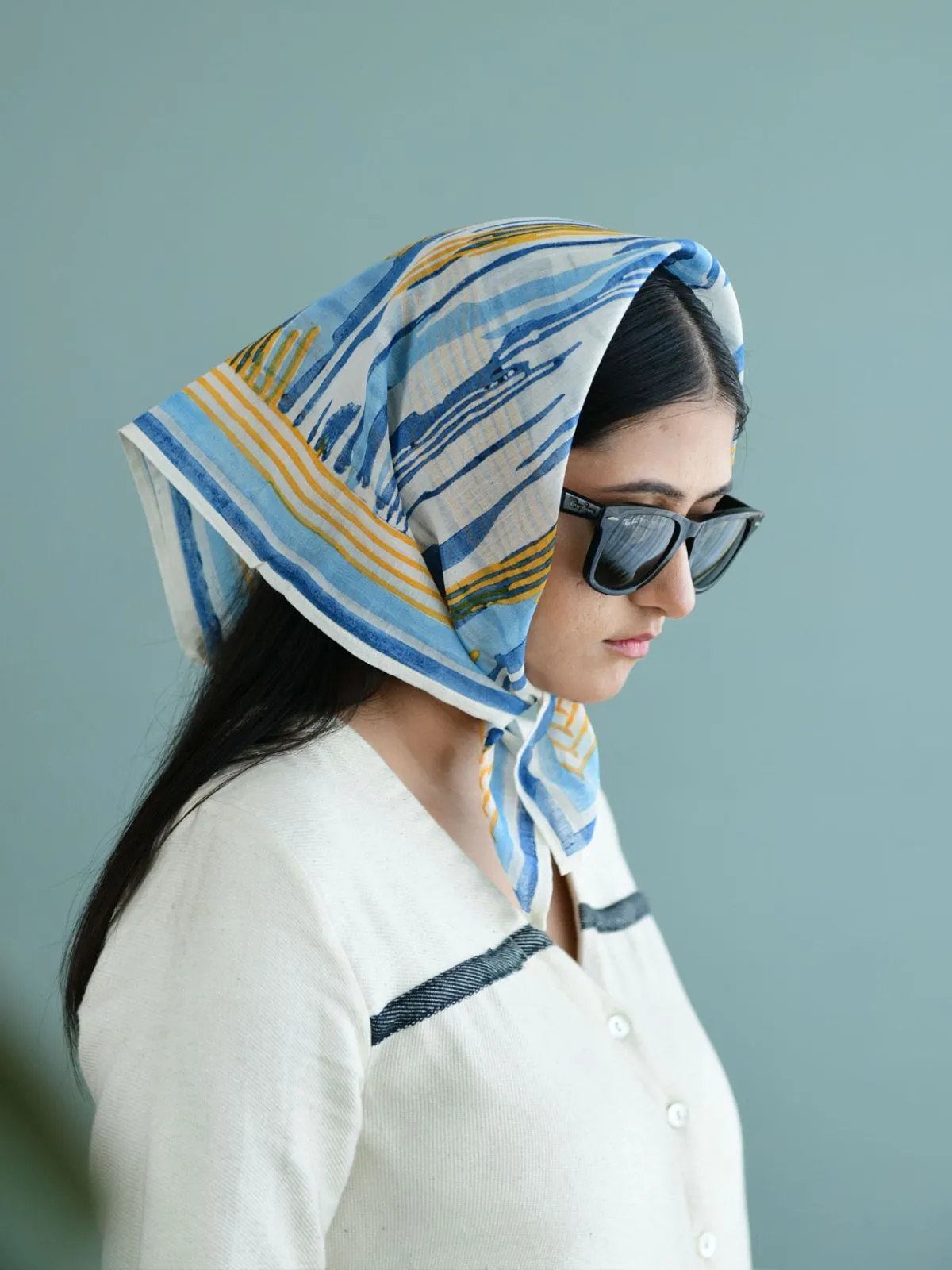 Ocean Square Head Scarf