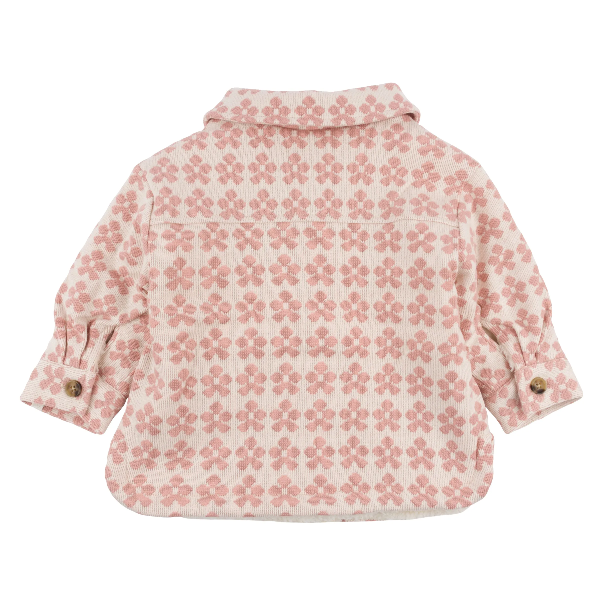 oh baby! Shacket Double Knit with Cream Snowdrift - Mod Flowers - Blush