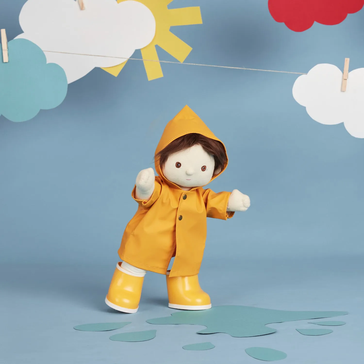 Olli Ella Dinkum Doll Rainy Day Playset Yellow