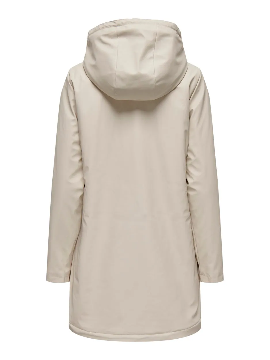 Onlsally Raincoat Otw Noos - Beige