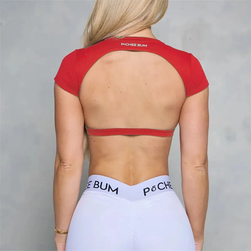 Pchee Bum Backless Sports Top