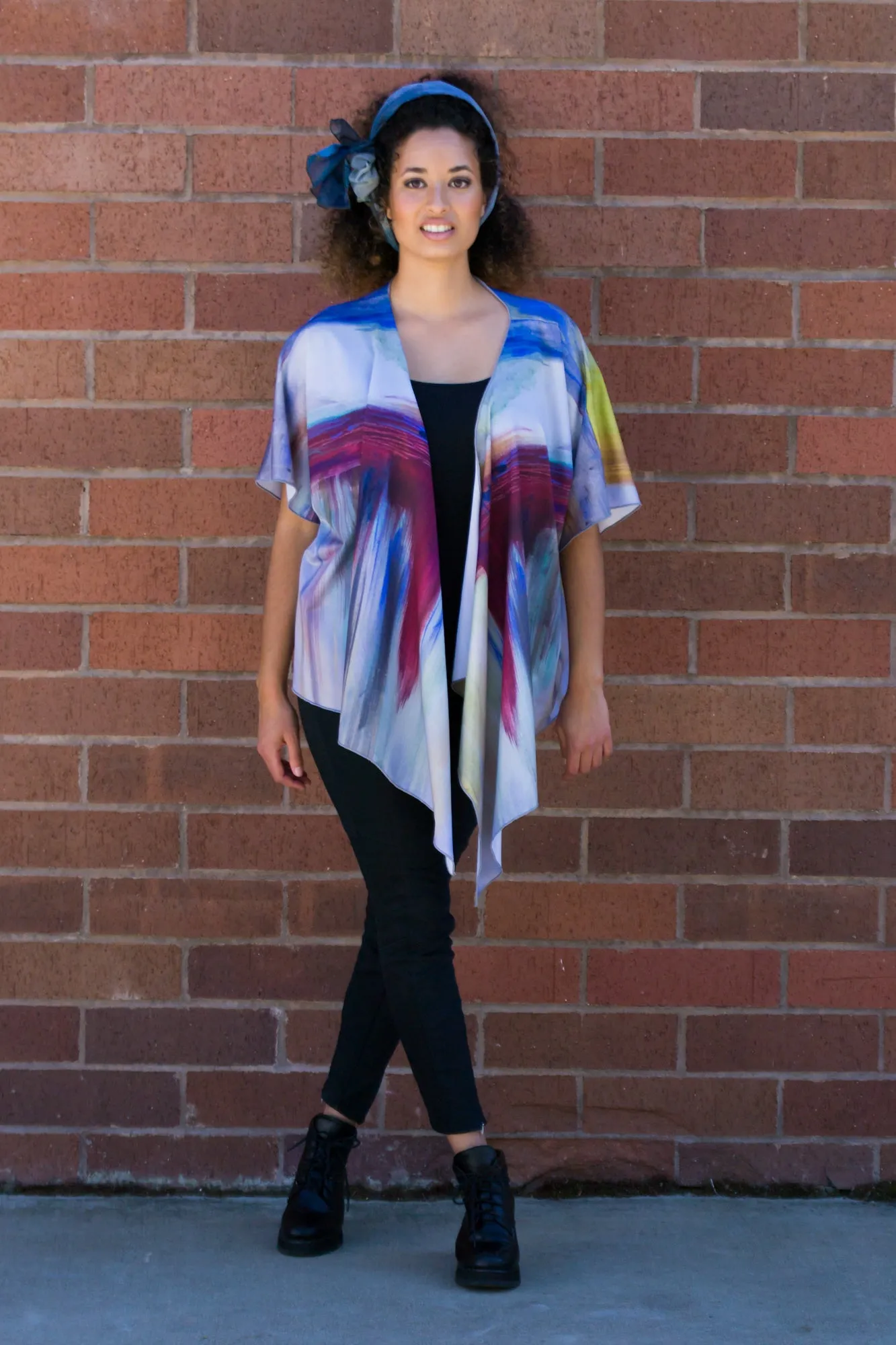 "City Restored" - Draped Kimono