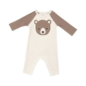 Raglan Romper - Baby Bear Applique